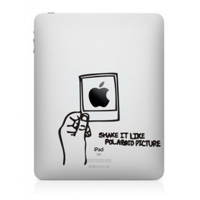 Shake It Like A Polaroid iPad Sticker